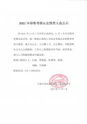 2021年职称考试认定推荐人选公示